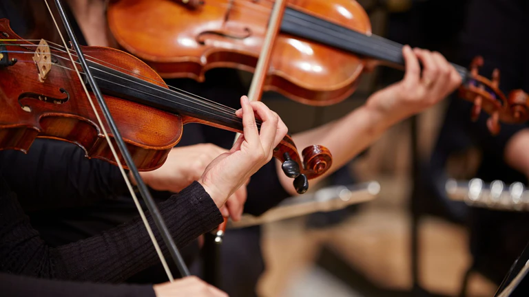 Violine, Konzert, Orchester — © Symbolbild//stock.adobe.com